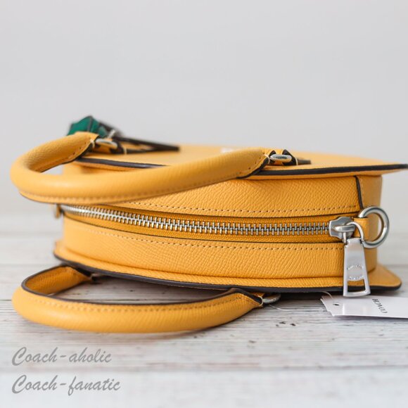 NWT Coach CR251 Lemon Leather Crossbody *Limited* - Picture 12 of 13